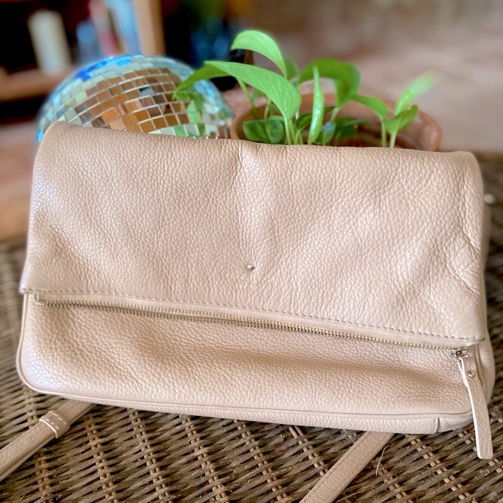 Kate Spade Pebble Saddle Bag with Wallet